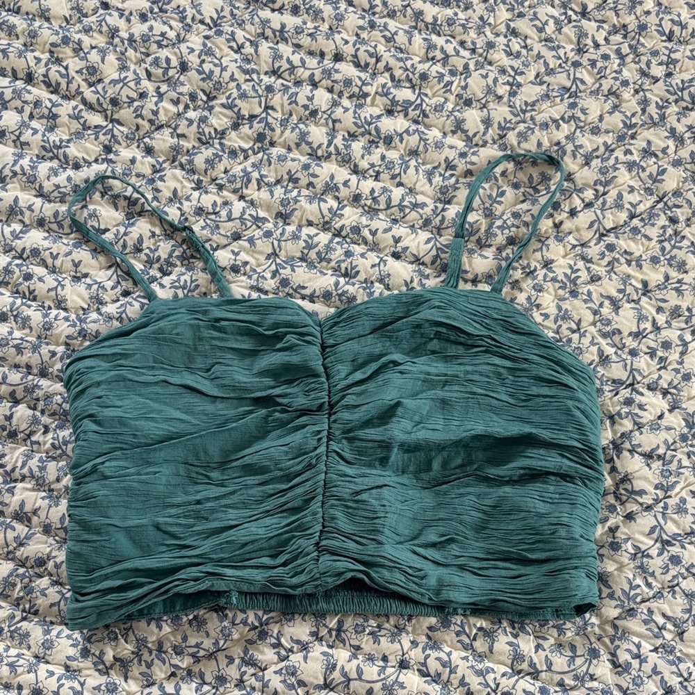Abercrombie Teal Ruched Women's Top